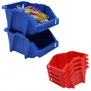 Stack & Nest Plastic Parts Bins Size B 20 Pack